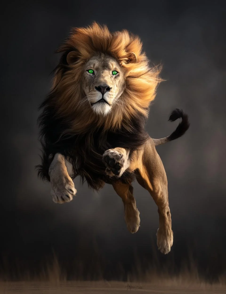 Lion (shifter) Jumping for Joy picture 4 of 4