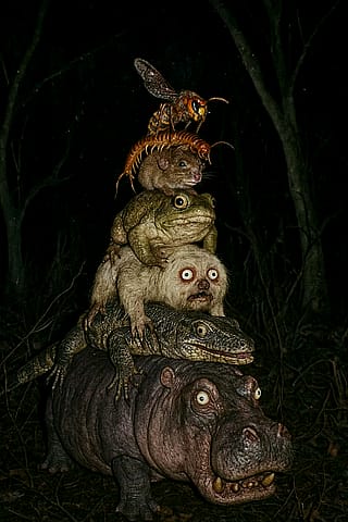 What do you do if you stumble upon this on your forest night walk?'