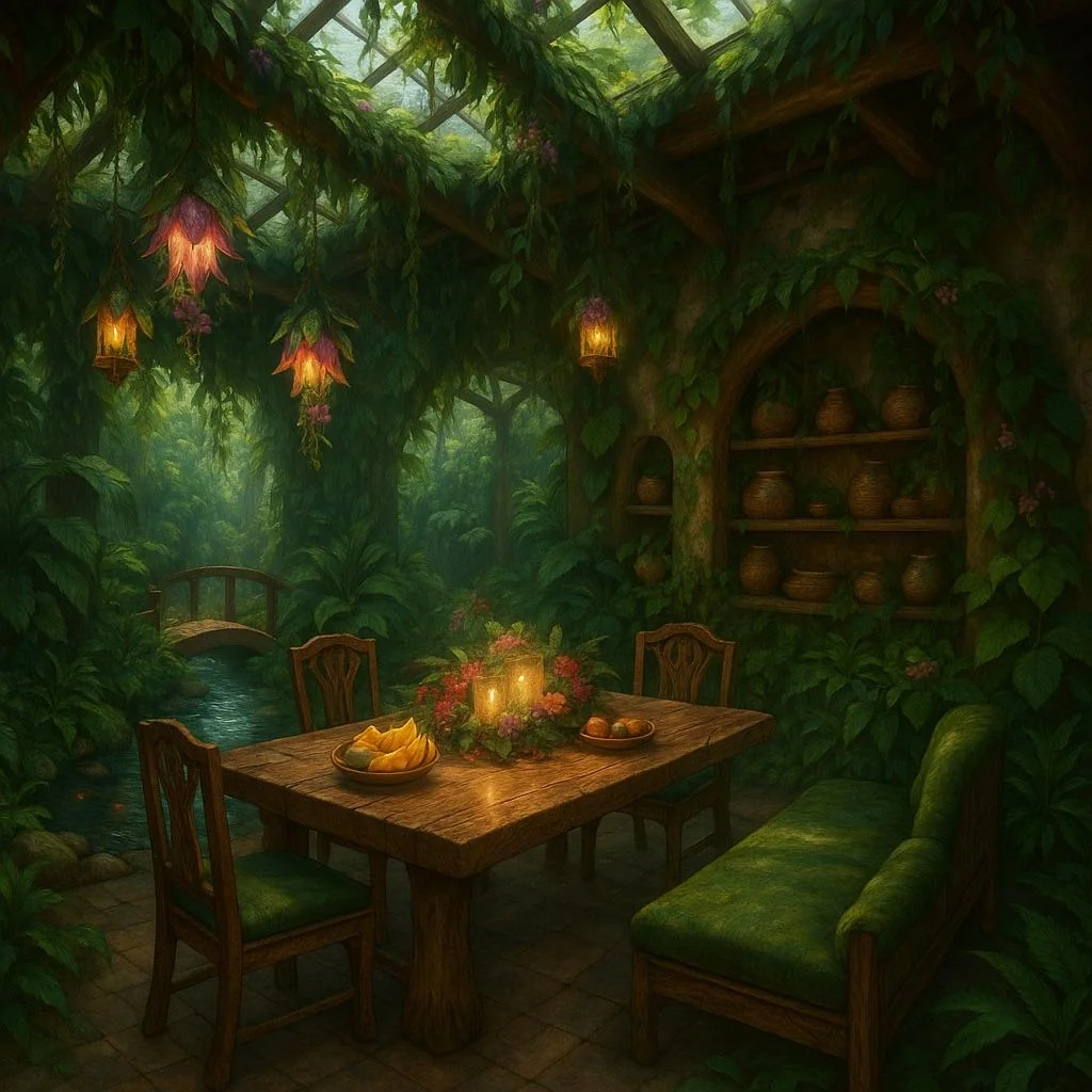 Made a little rainforest villa and the family that would live in it picture 7 of 19
