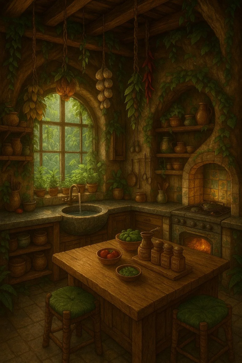 Made a little rainforest villa and the family that would live in it picture 10 of 19