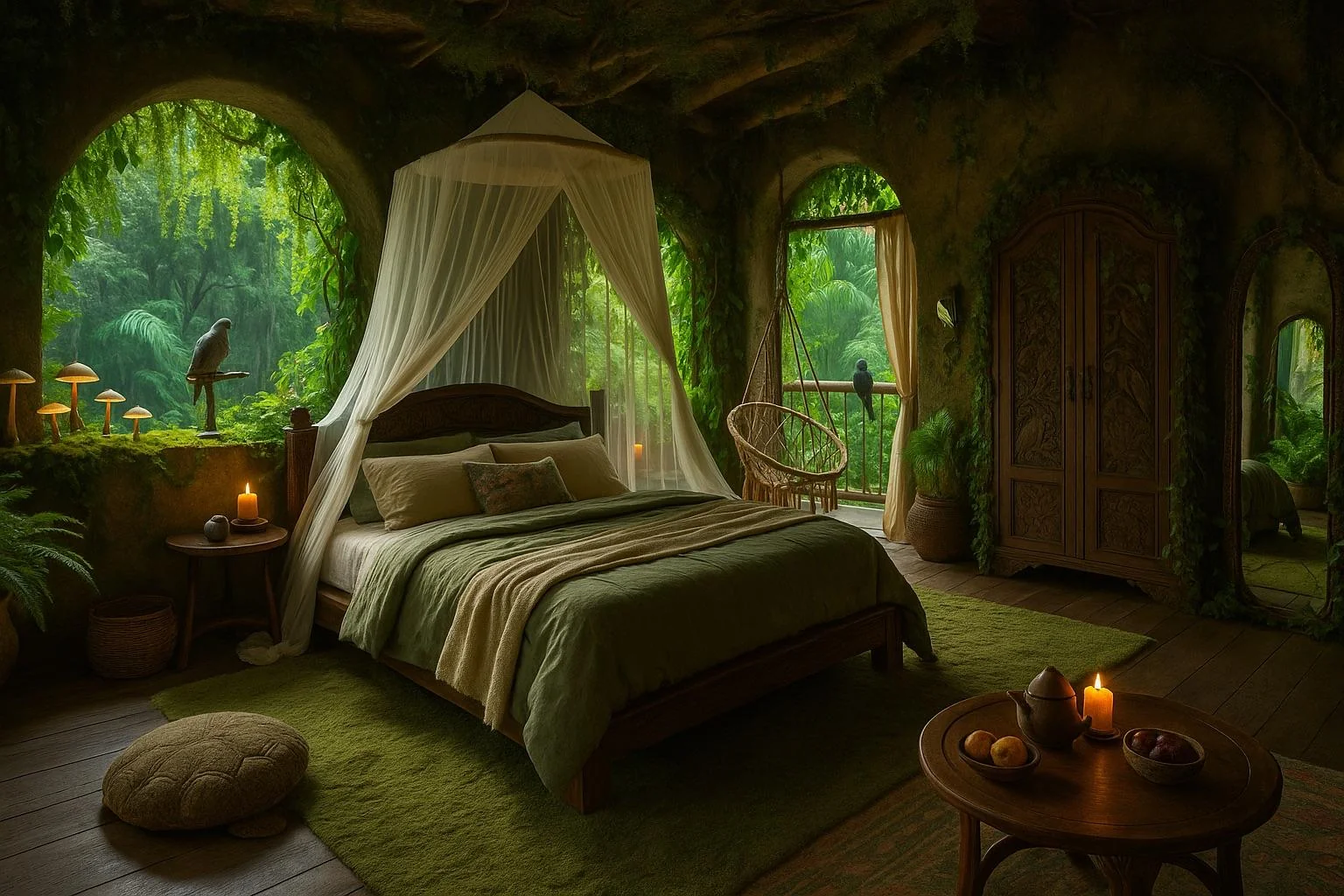 Made a little rainforest villa and the family that would live in it picture 12 of 19