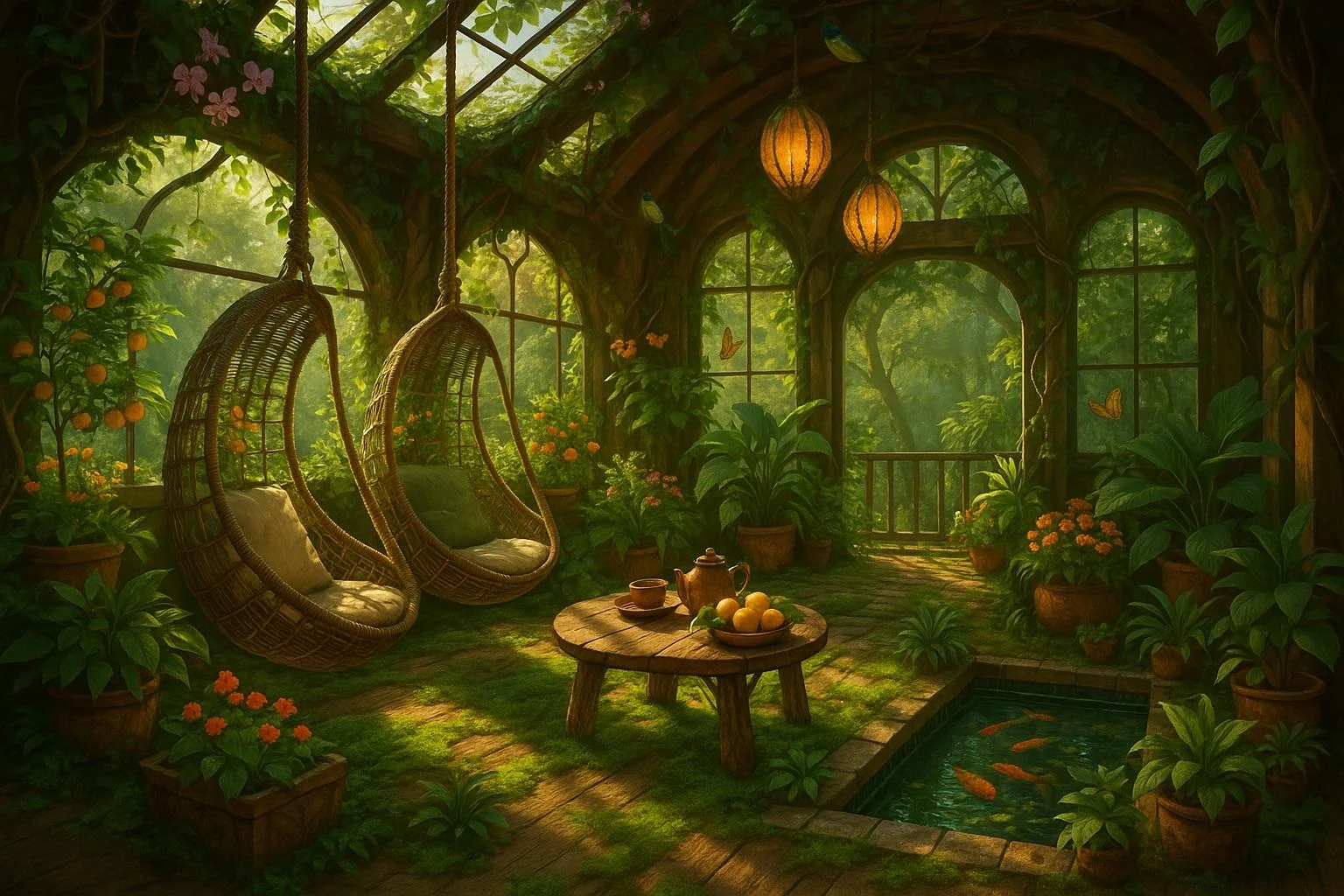 Made a little rainforest villa and the family that would live in it picture 13 of 19