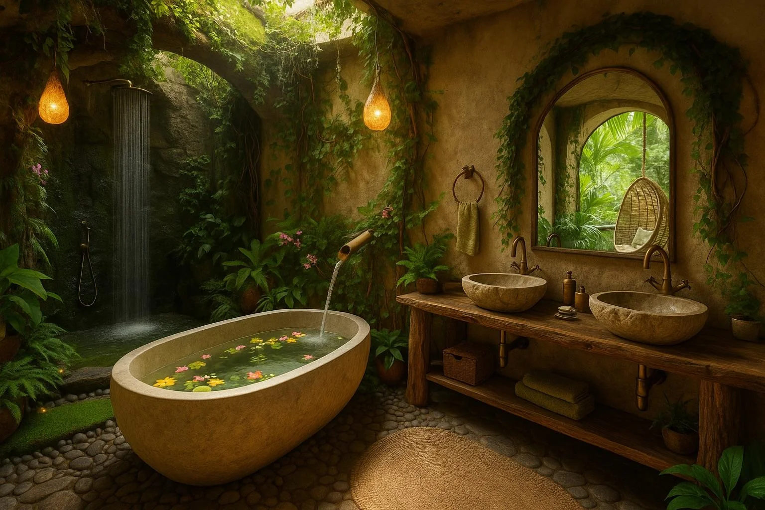 Made a little rainforest villa and the family that would live in it picture 14 of 19