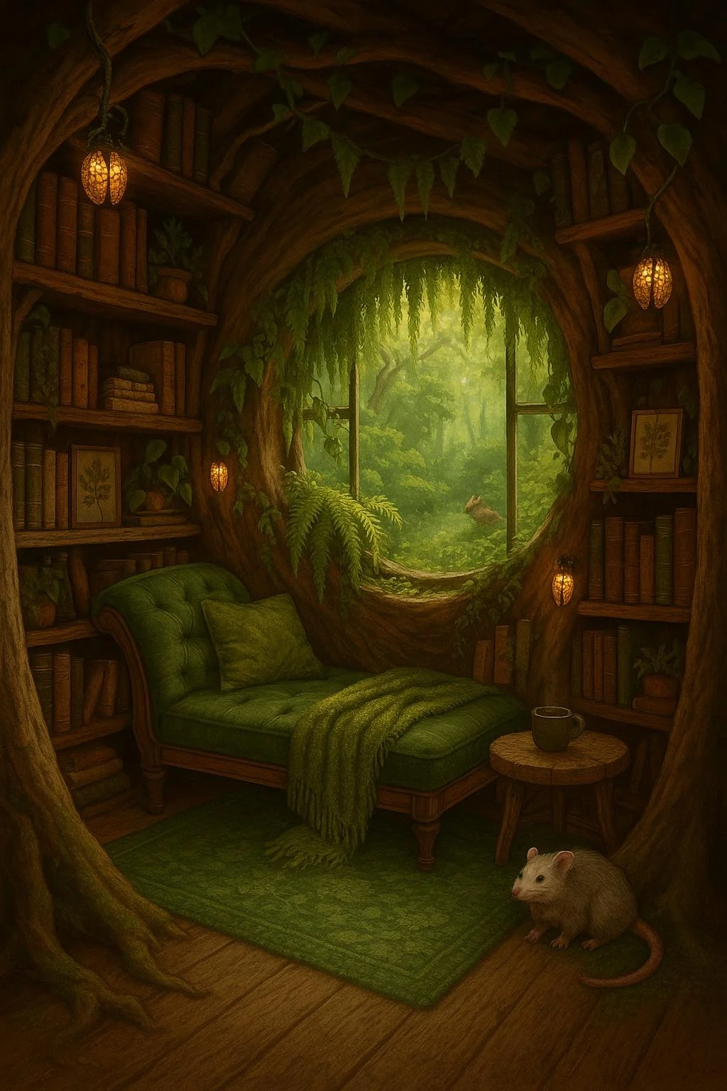 Made a little rainforest villa and the family that would live in it picture 18 of 19