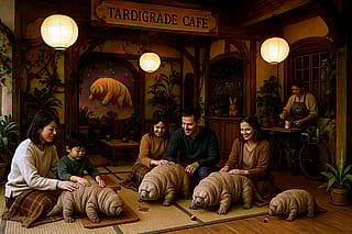 Tardigrade Café in Japan'
