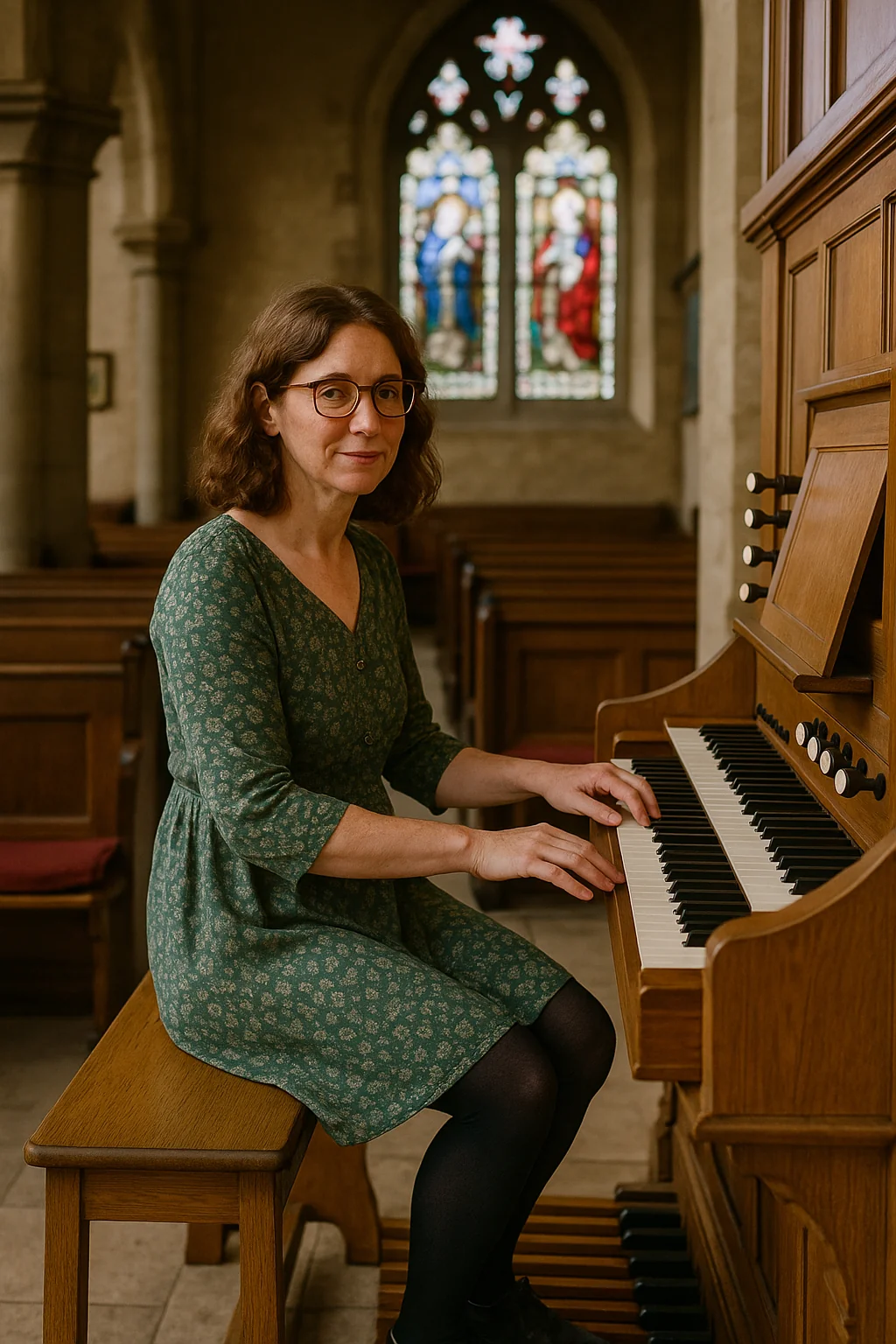 Heather adapts her techniques for the church organ. picture 1 of 1