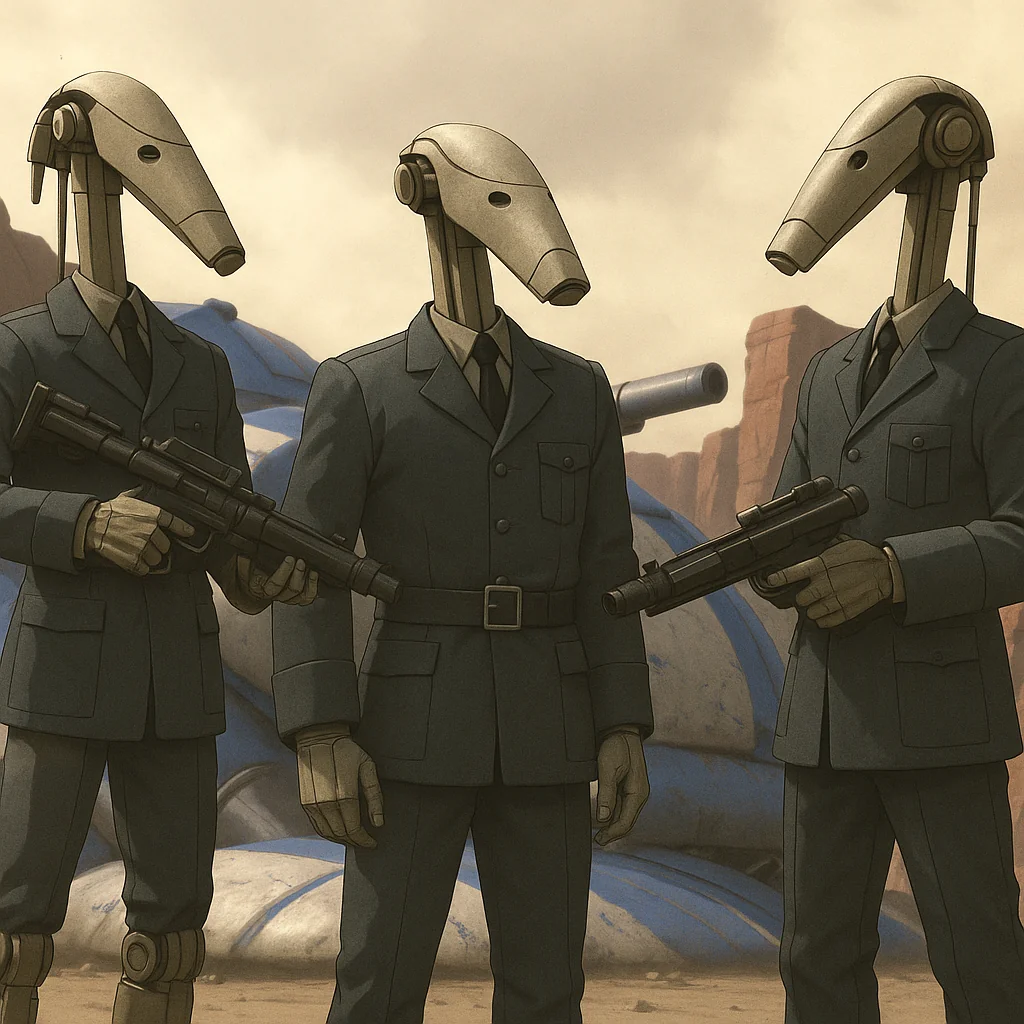 My crazy vision of Star Wars battle droids. I hope it’s not sloppy. picture 2 of 20