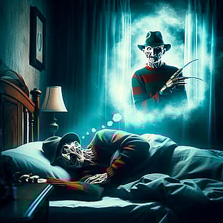 Freddy Krueger sees himself in his dreams.'