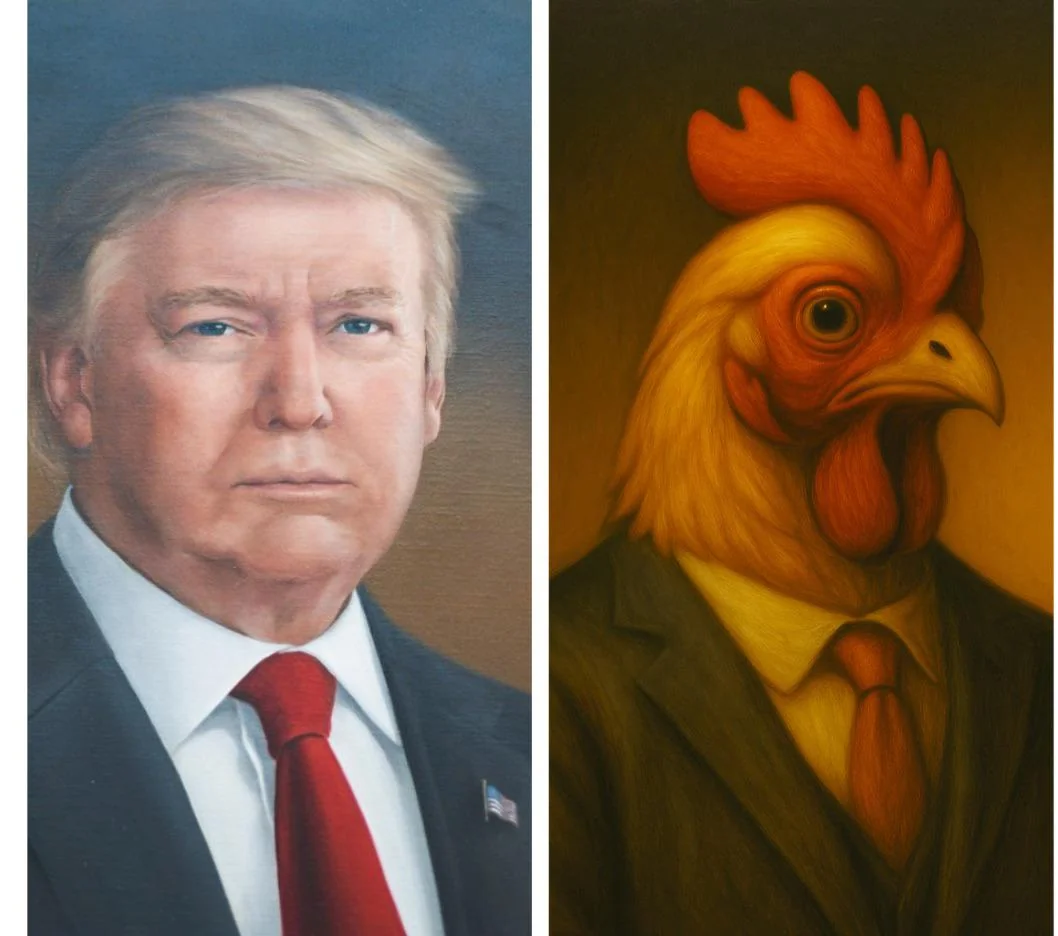 Since Trump is unhappy with his presidential portrait… picture 1 of 1