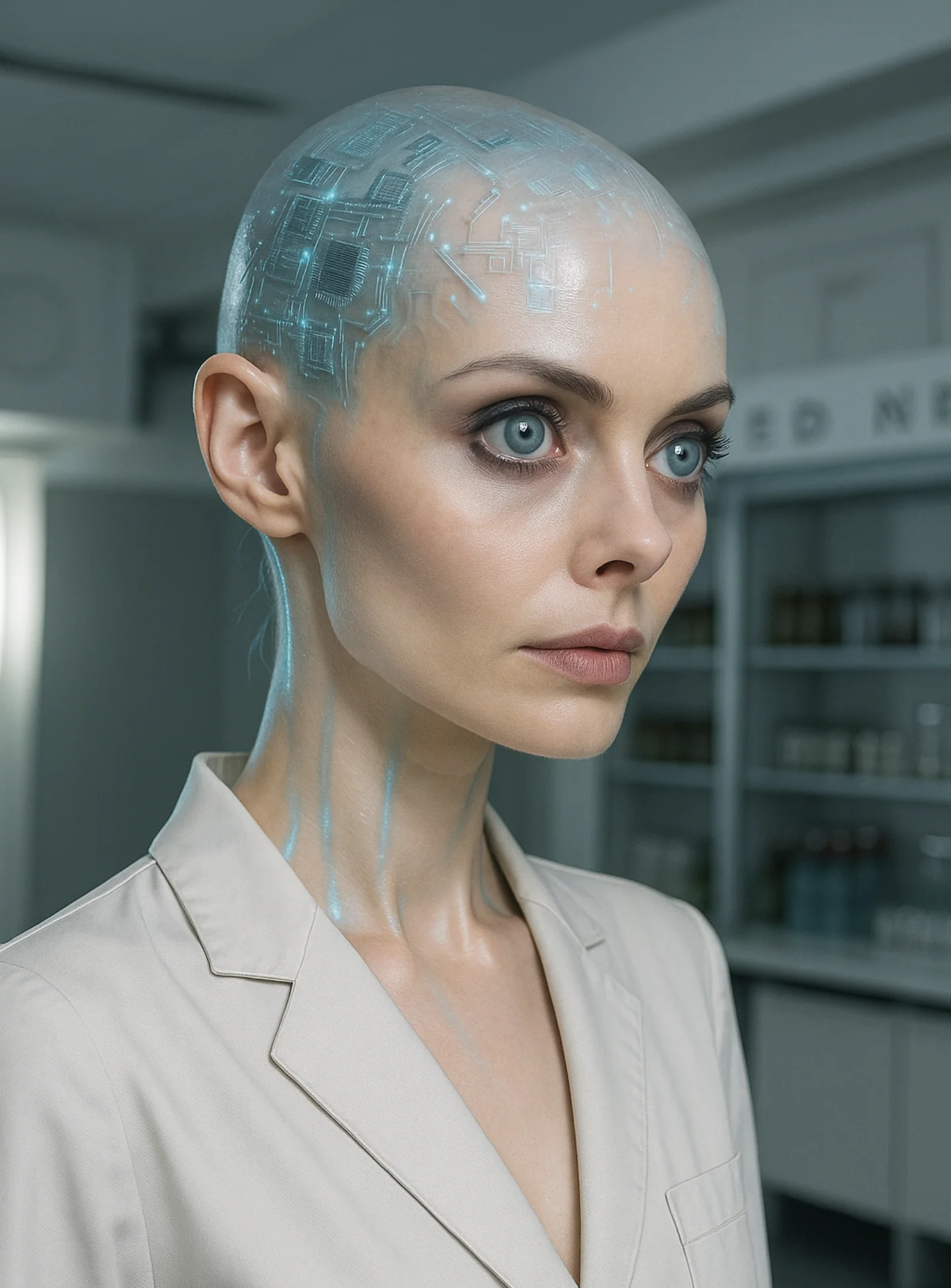 Concept Year 2085: Meet Dr. Girelle, the world’s first synthetic-human hybrid, a human consciousness integrated into an advanced bio-robotics body, driven by quantum artificial intelligence. picture 1 of 1