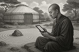 I wanted a screensaver for my Kobo EReader (which I use mostly for Buddhist texts)'