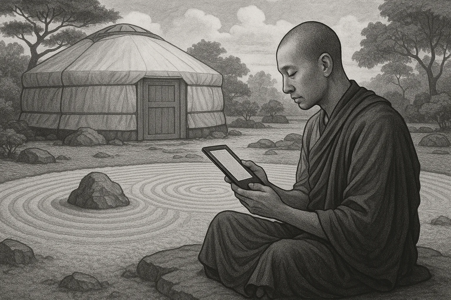 I wanted a screensaver for my Kobo EReader (which I use mostly for Buddhist texts) picture 1 of 1