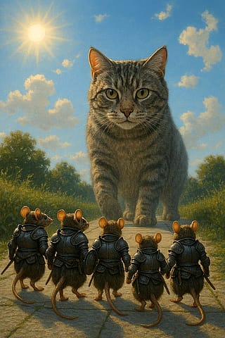 The squeakiest army, factory doldrums, cyber-woof'