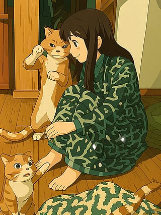 So many cats!'