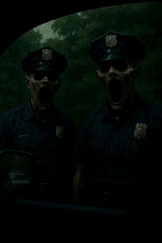 Had a dream of SCP Smokey the cop had ai make the image'