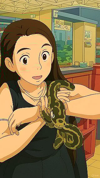 Snake handler girlfriend'