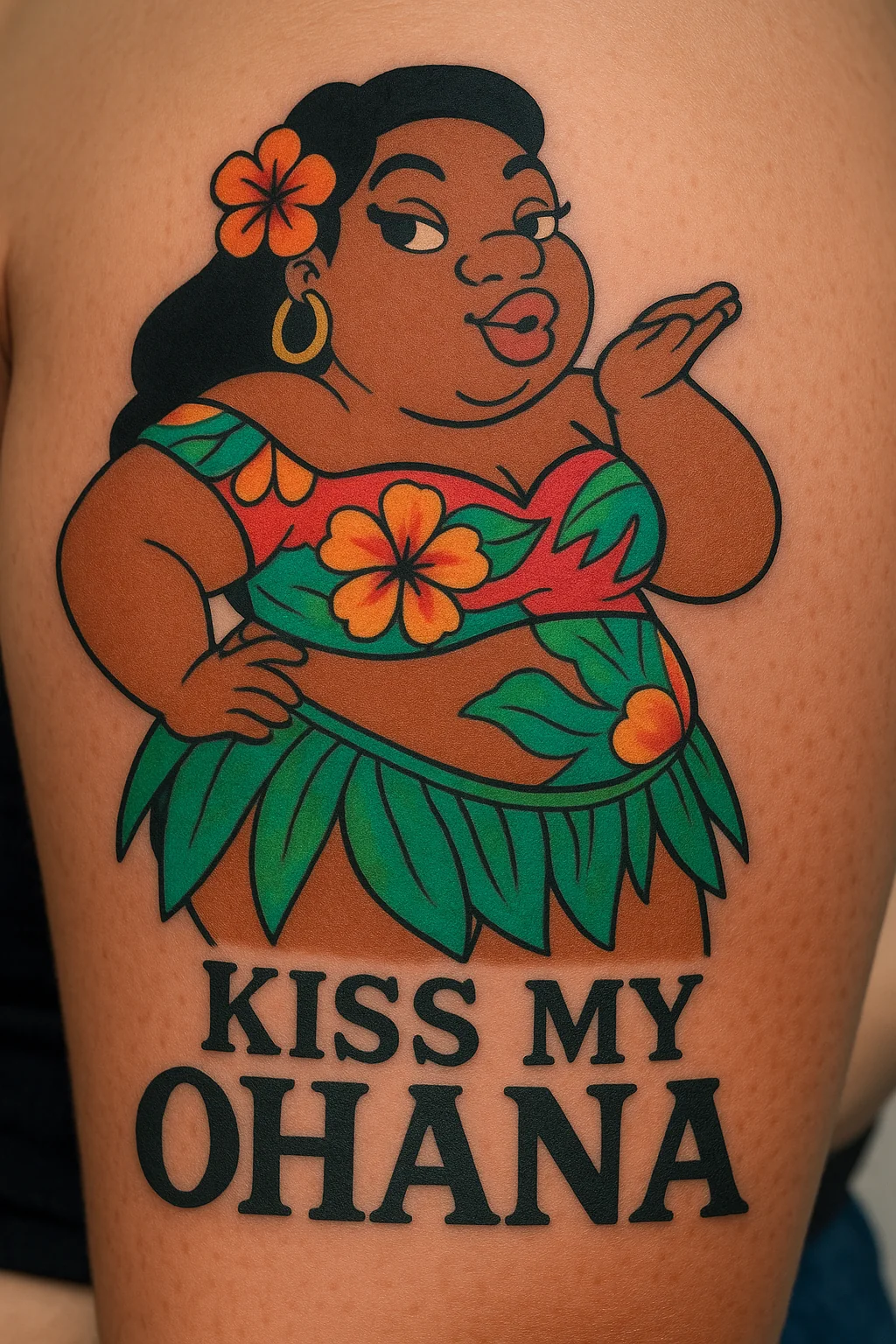A tattoo of Lizzo in the role of 'Nani' from Lilo & Stitch picture 1 of 1