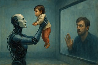 ChatGPT image. Worrying about future.'