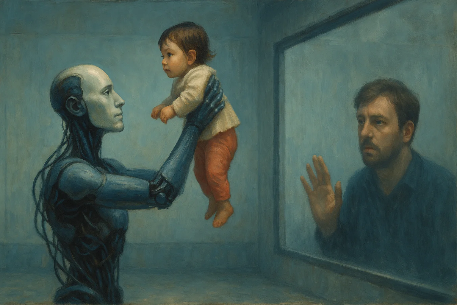 ChatGPT image. Worrying about future. picture 1 of 1
