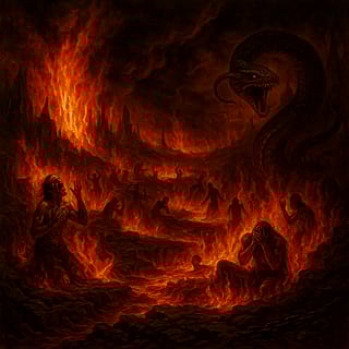I asked for a Biblically-accurate depiction of Hell. Here's what I got:'