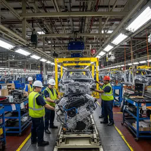 Car assembly line in Detroit picture 1 of 1