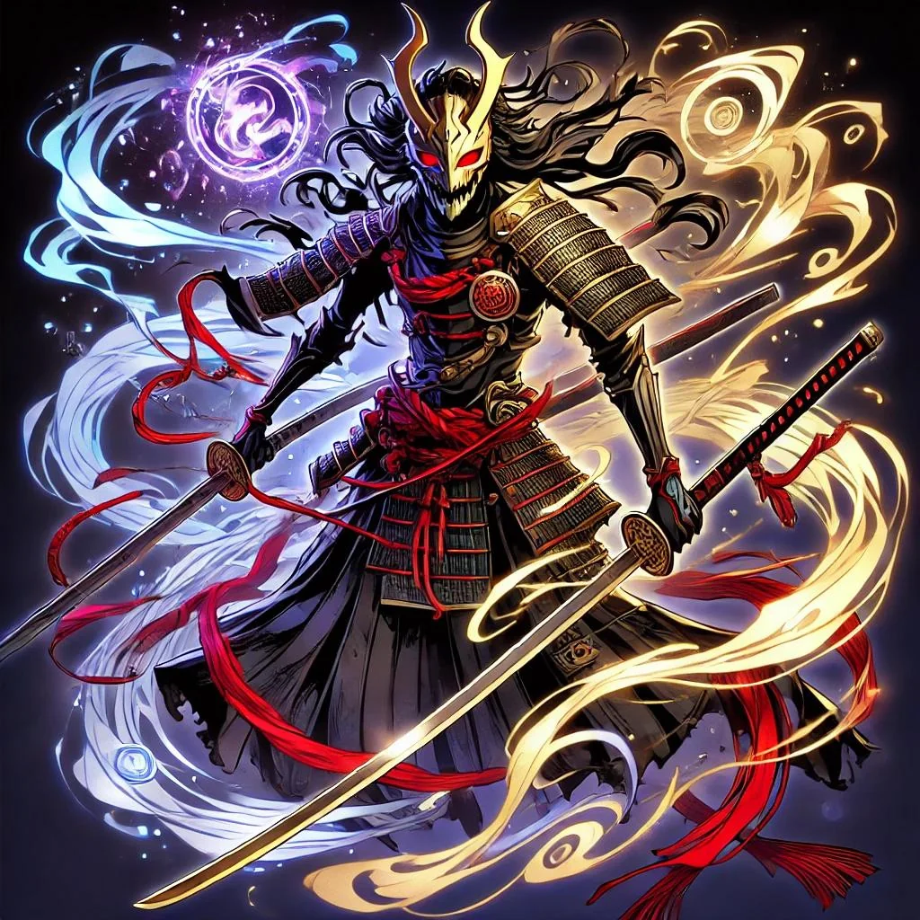 Persona-esque samurai warriors picture 1 of 2