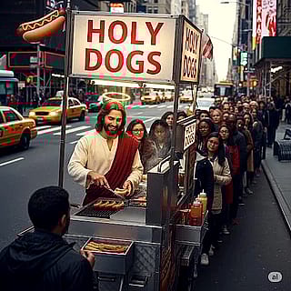 If JC ran his own successful hotdog stand.'