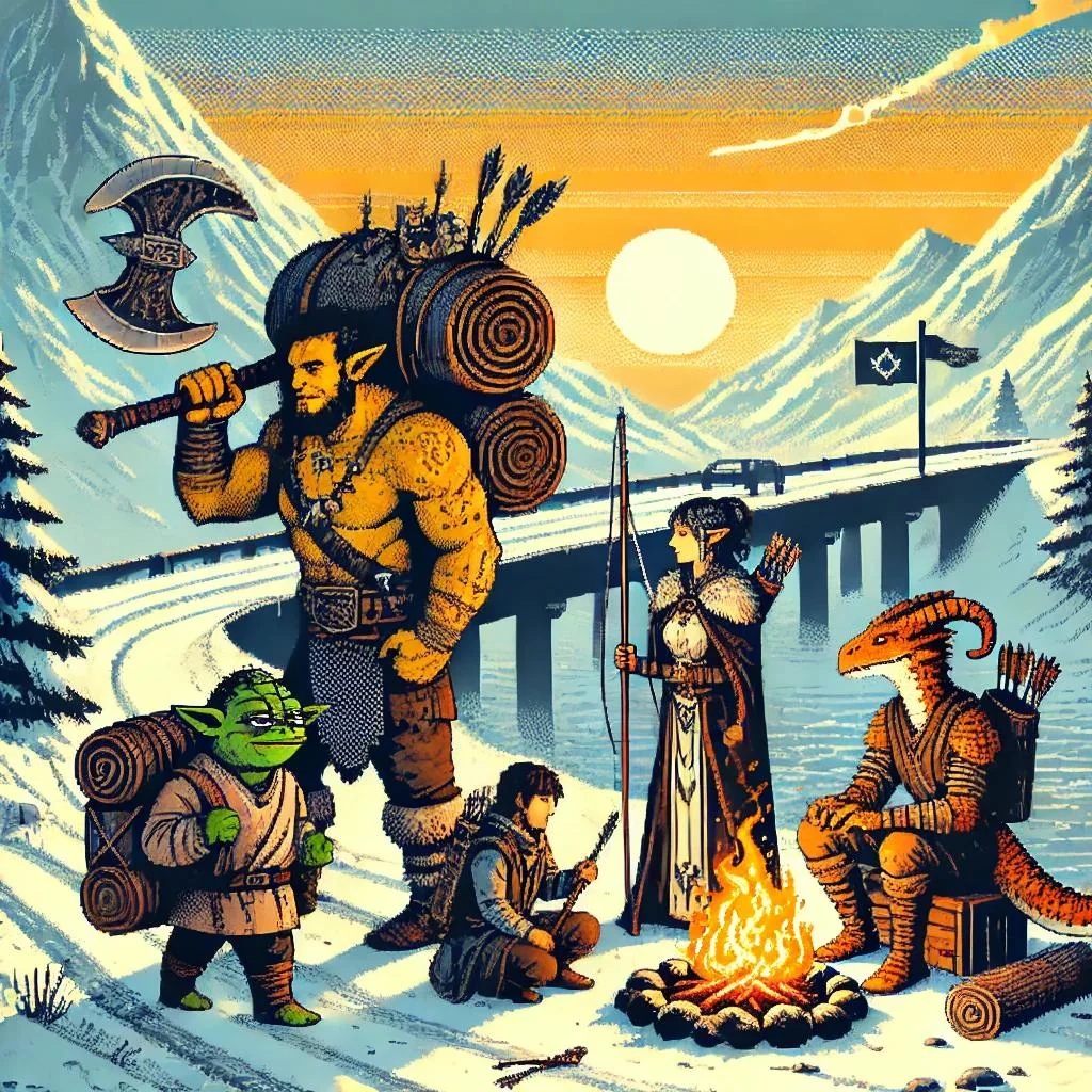 Companions camp by the fire (different styles/schools) picture 6 of 20
