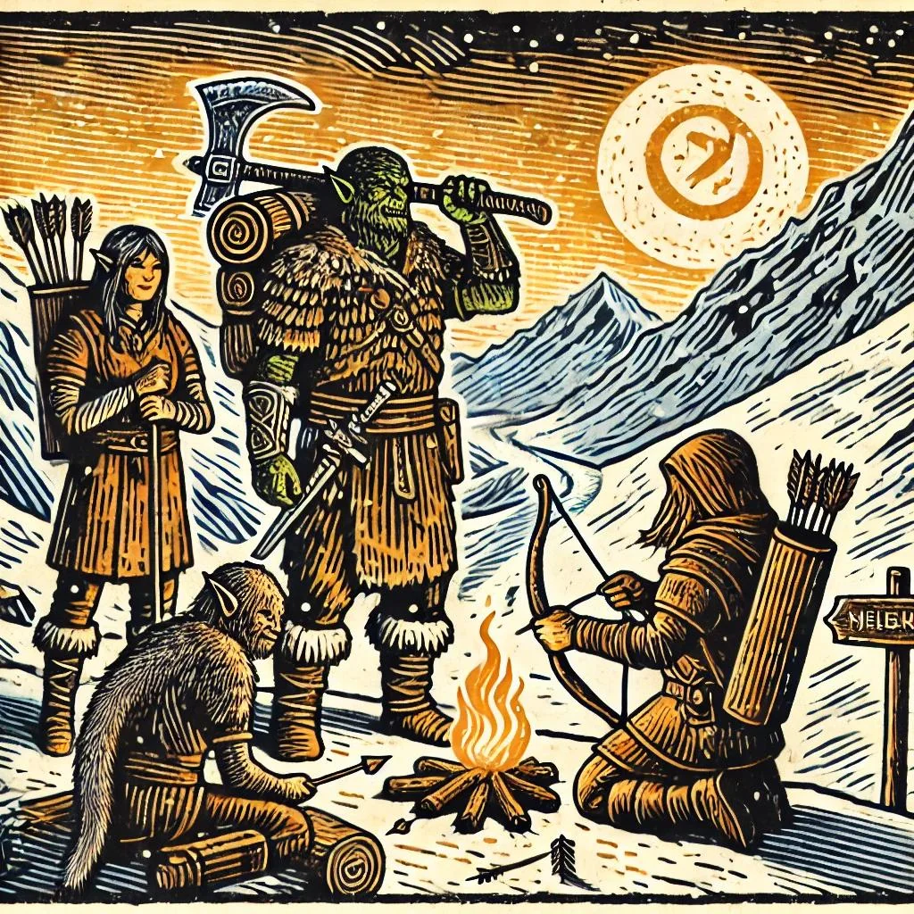 Companions camp by the fire (different styles/schools) picture 10 of 20