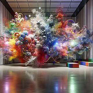 An art installation evoking how autistic sensory overload feels'