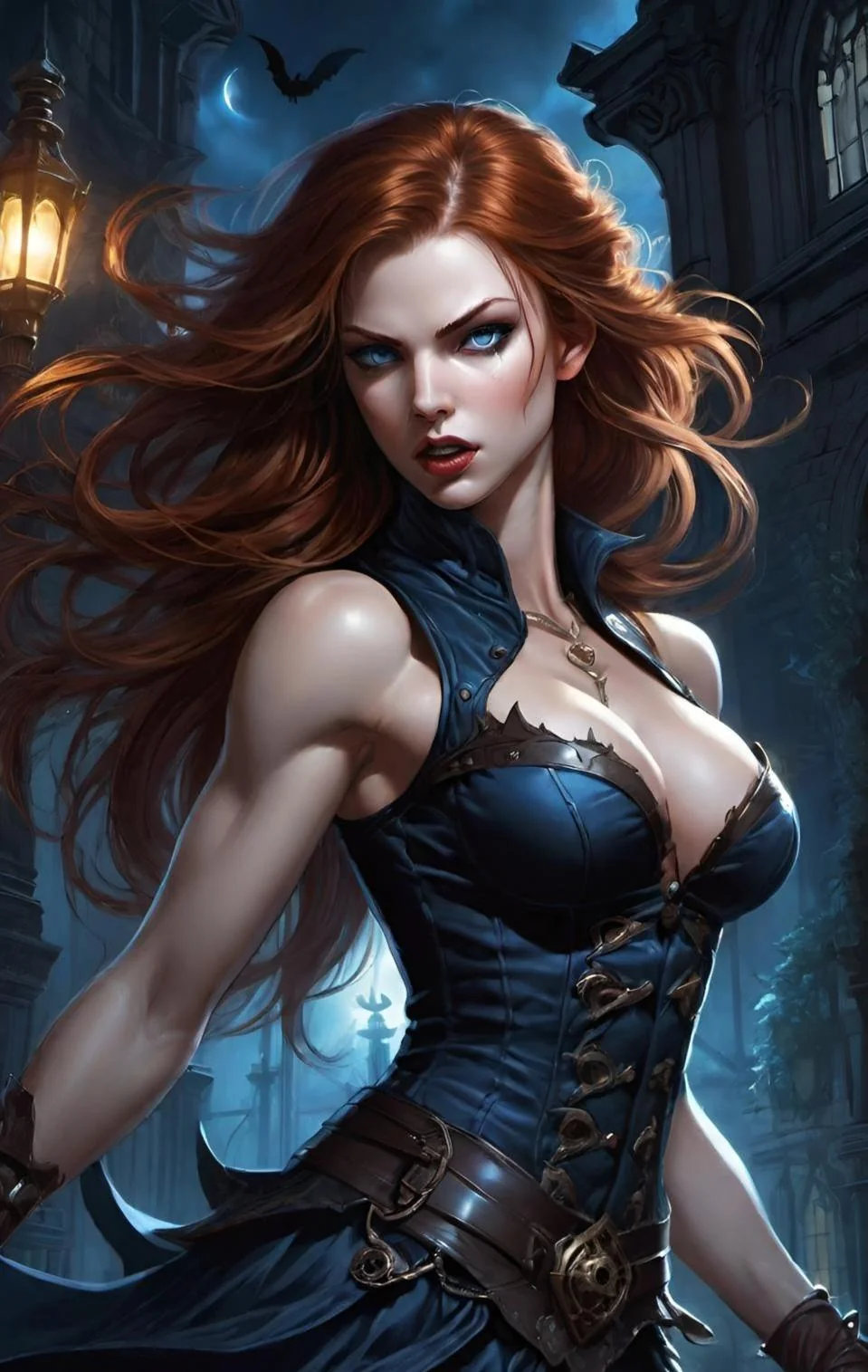 Night girl with corset picture 1 of 20