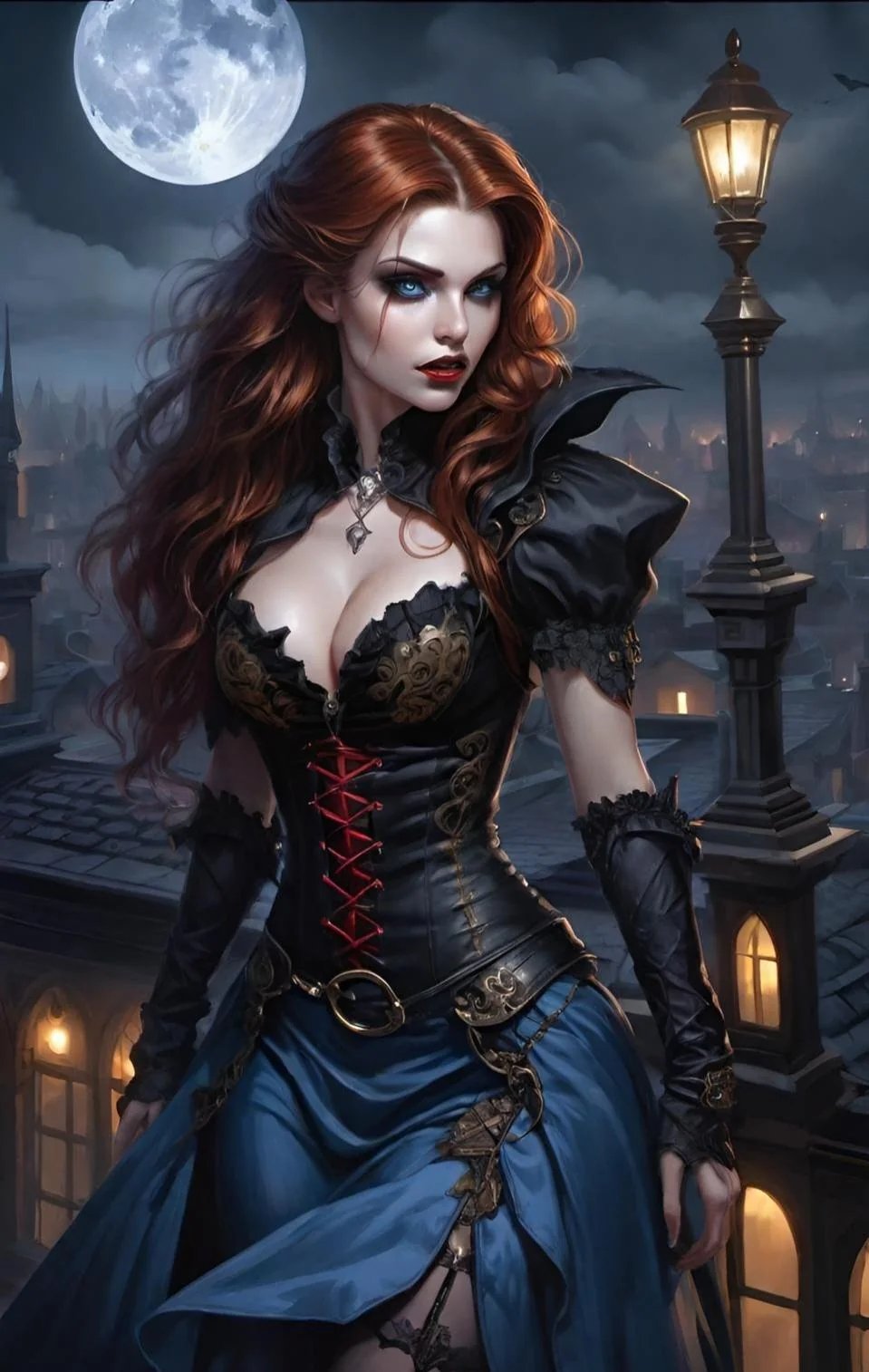 Night girl with corset picture 2 of 20