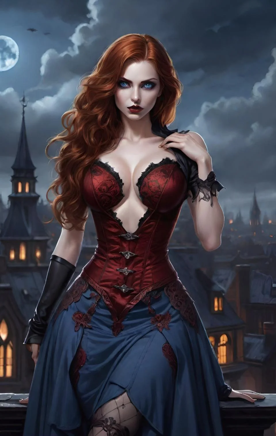 Night girl with corset picture 3 of 20