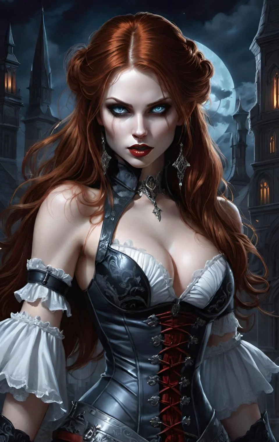 Night girl with corset picture 5 of 20