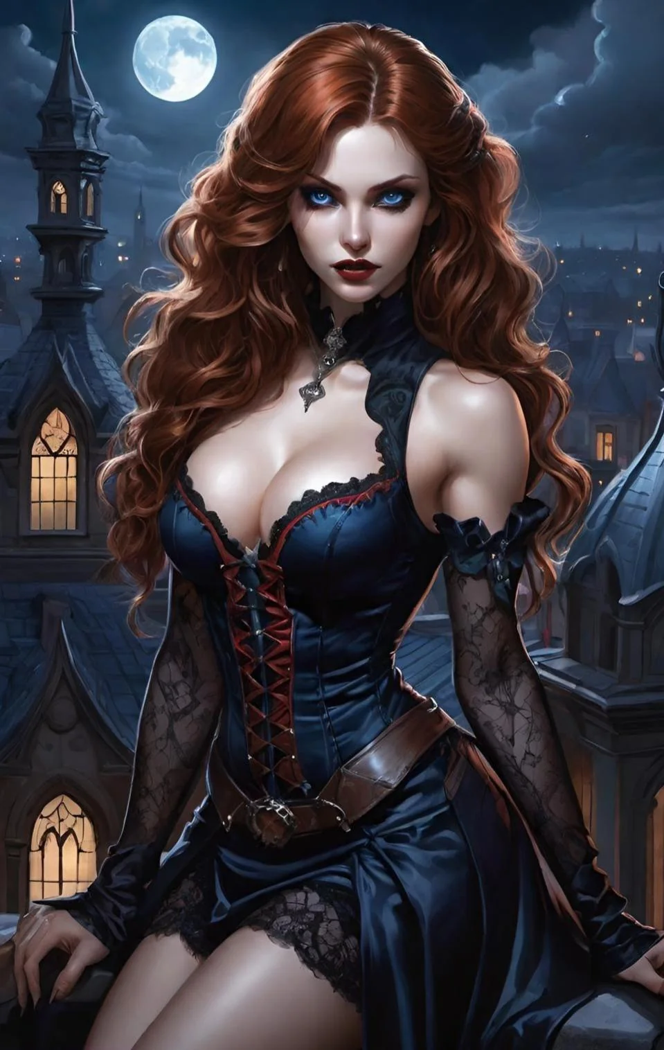 Night girl with corset picture 6 of 20