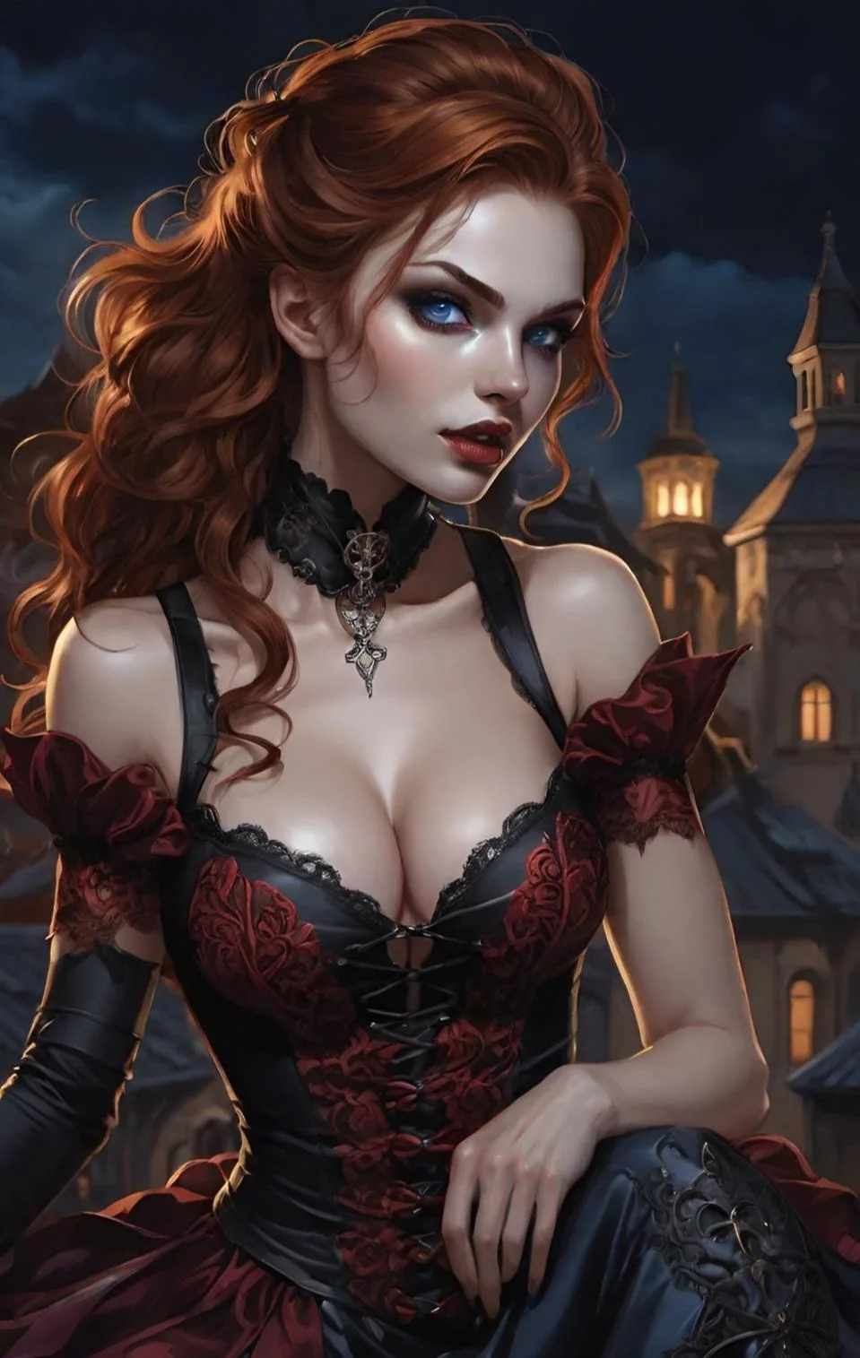 Night girl with corset picture 7 of 20