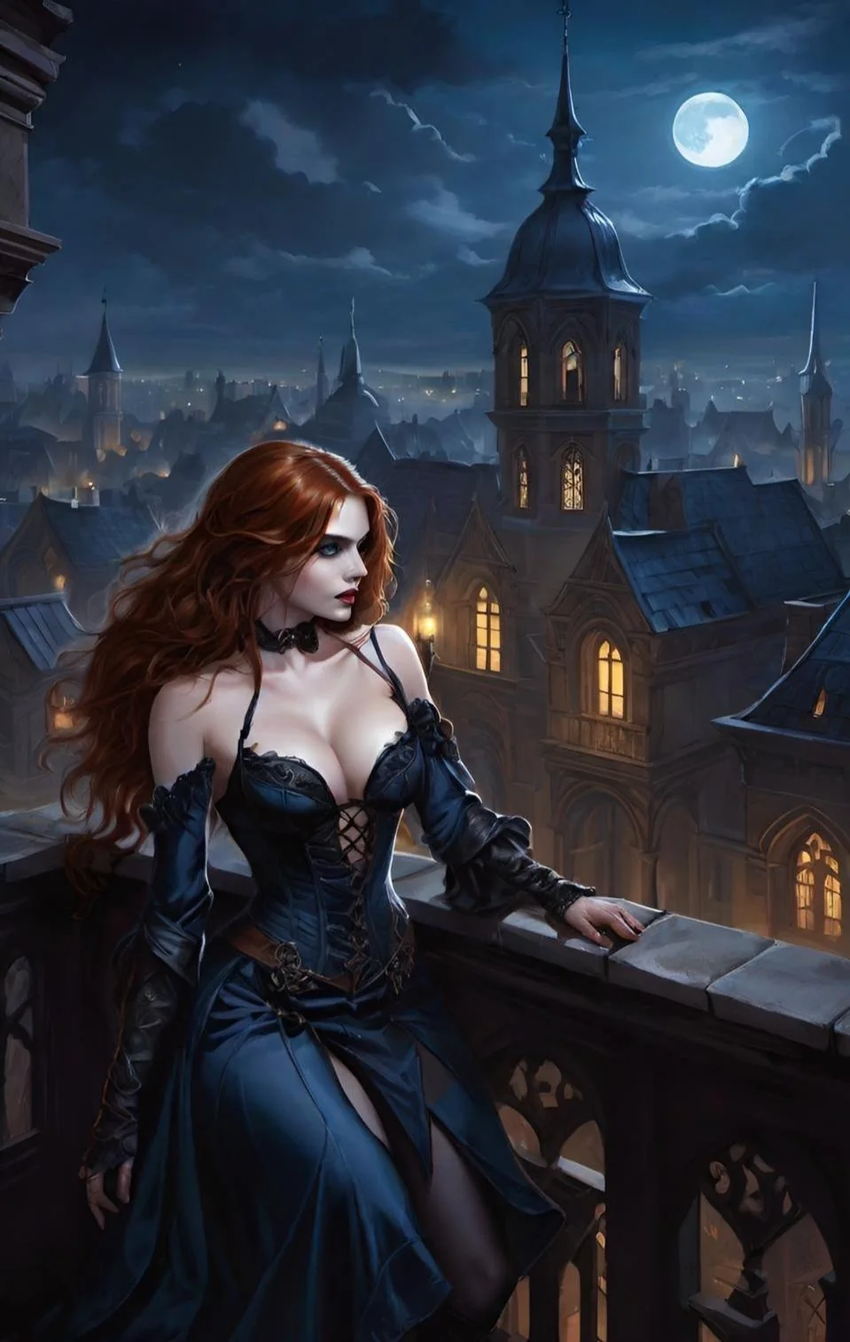 Night girl with corset picture 8 of 20