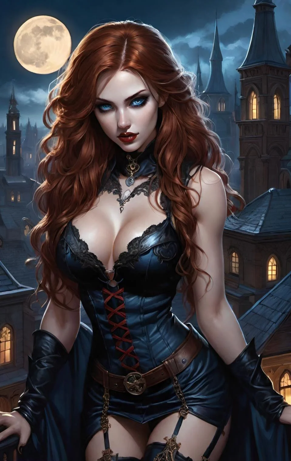 Night girl with corset picture 11 of 20