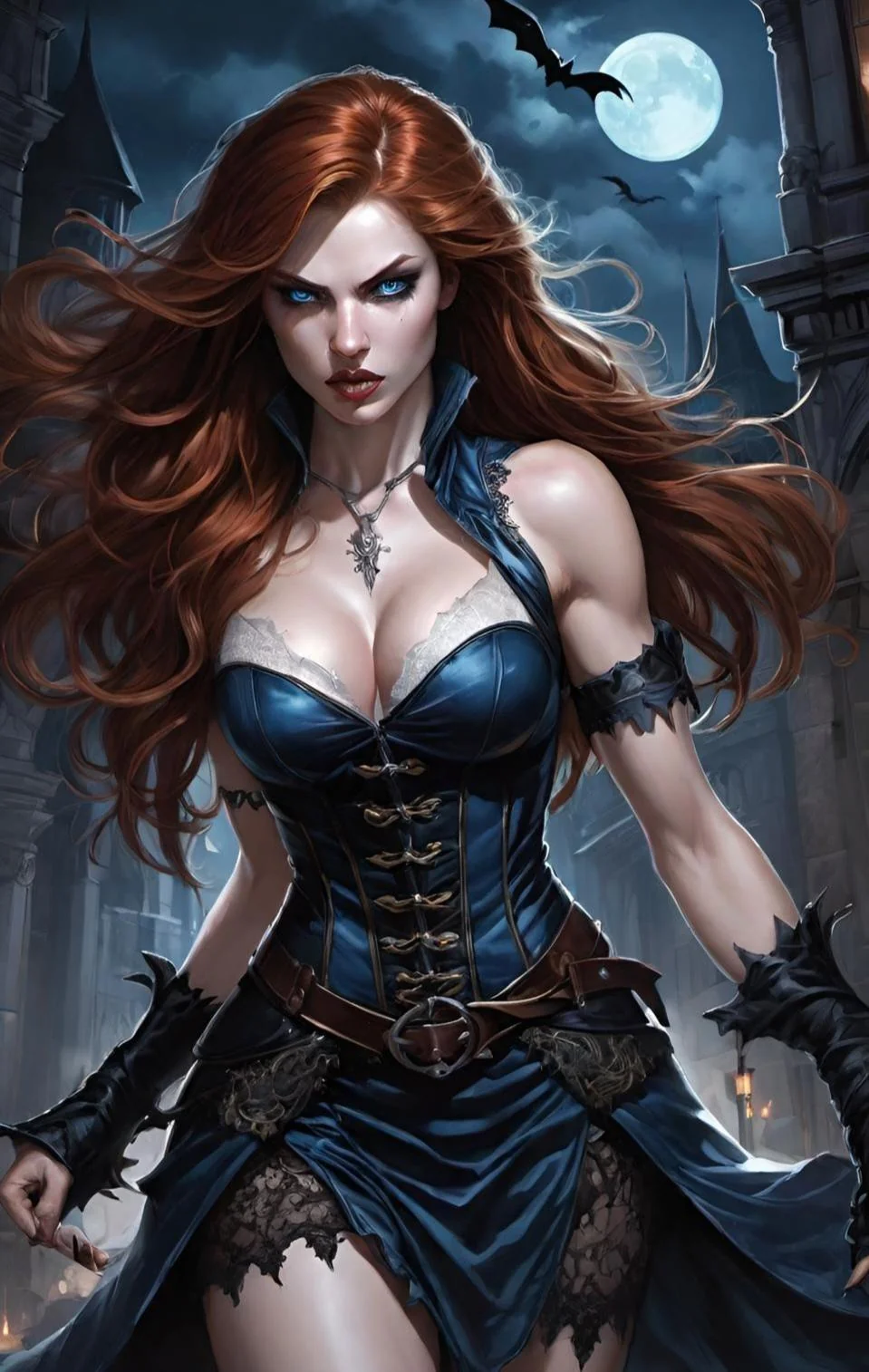 Night girl with corset picture 13 of 20