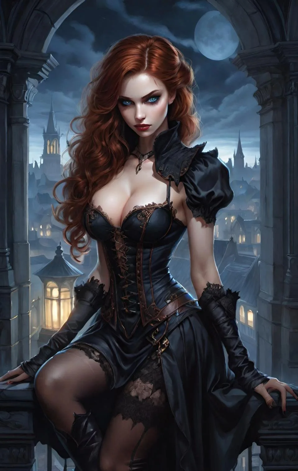 Night girl with corset picture 15 of 20