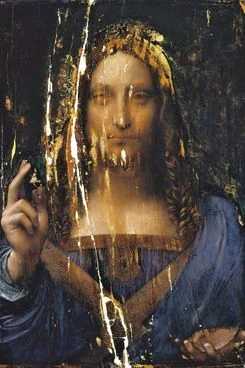 How ChatGPT restored Da Vinci's Salvator Mundi (the most expensive painting in the world) vs. how it was actually restored picture 2 of 3