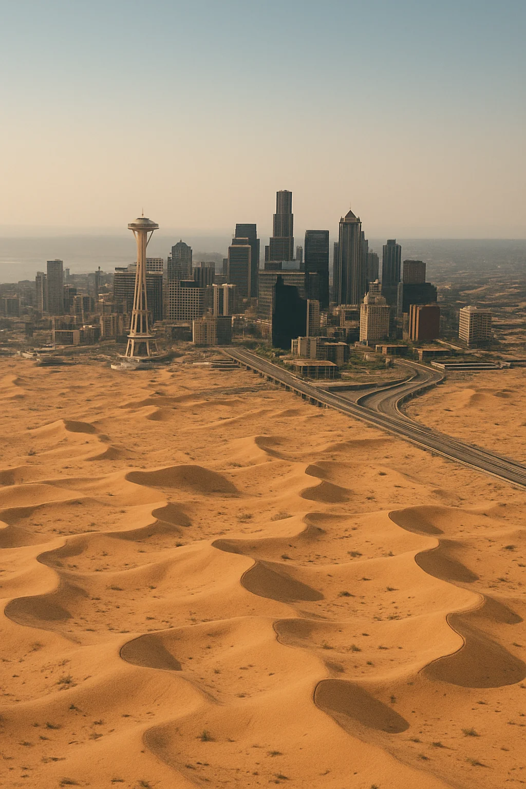 How Seattle would look if it were a desert picture 1 of 1