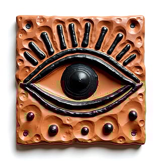 AI-made relief tiles — would you hang them?'