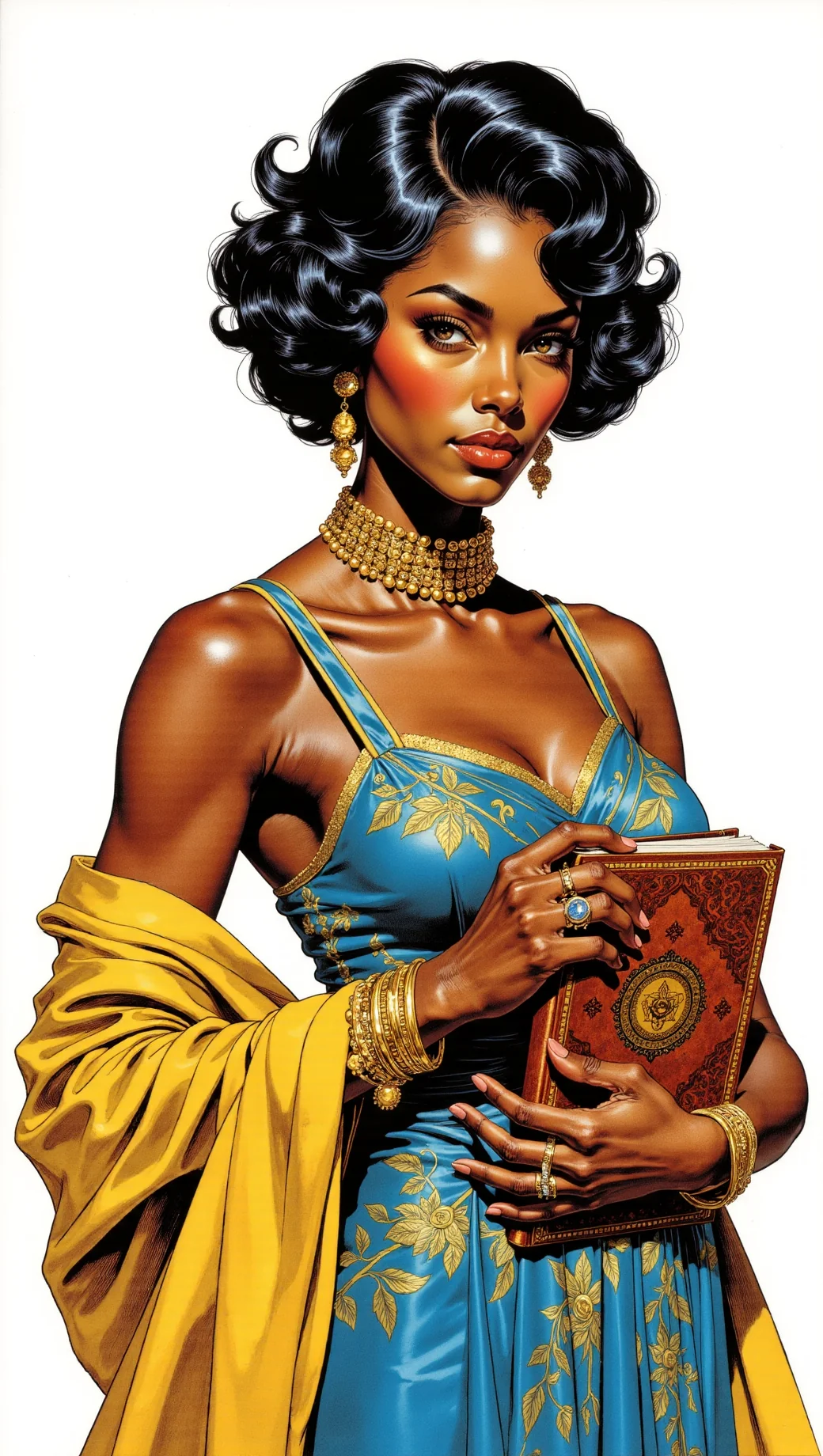 Ethiopian Princess character in the pulp novel I've been working on picture 2 of 2