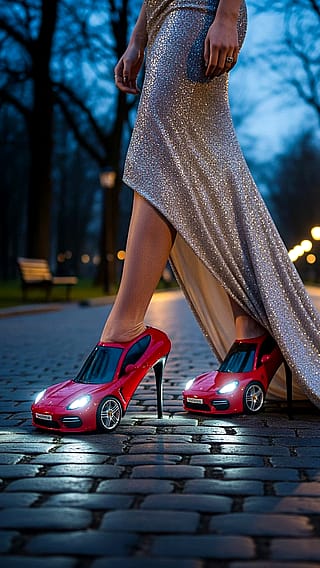High heels on new wheels.'