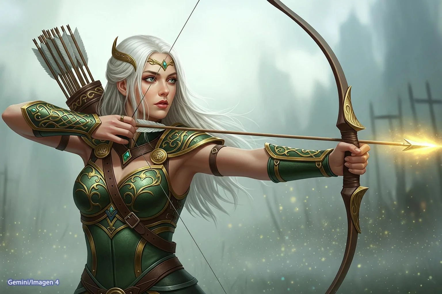 Creating an archer character with ChatGPT. Problem with bowstring. picture 7 of 8