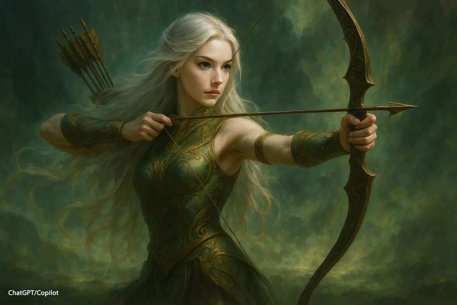 Creating an archer character with ChatGPT. Problem with bowstring. picture 8 of 8