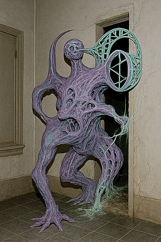 4th dimensional e ntities passing through the 3rd dimension.'