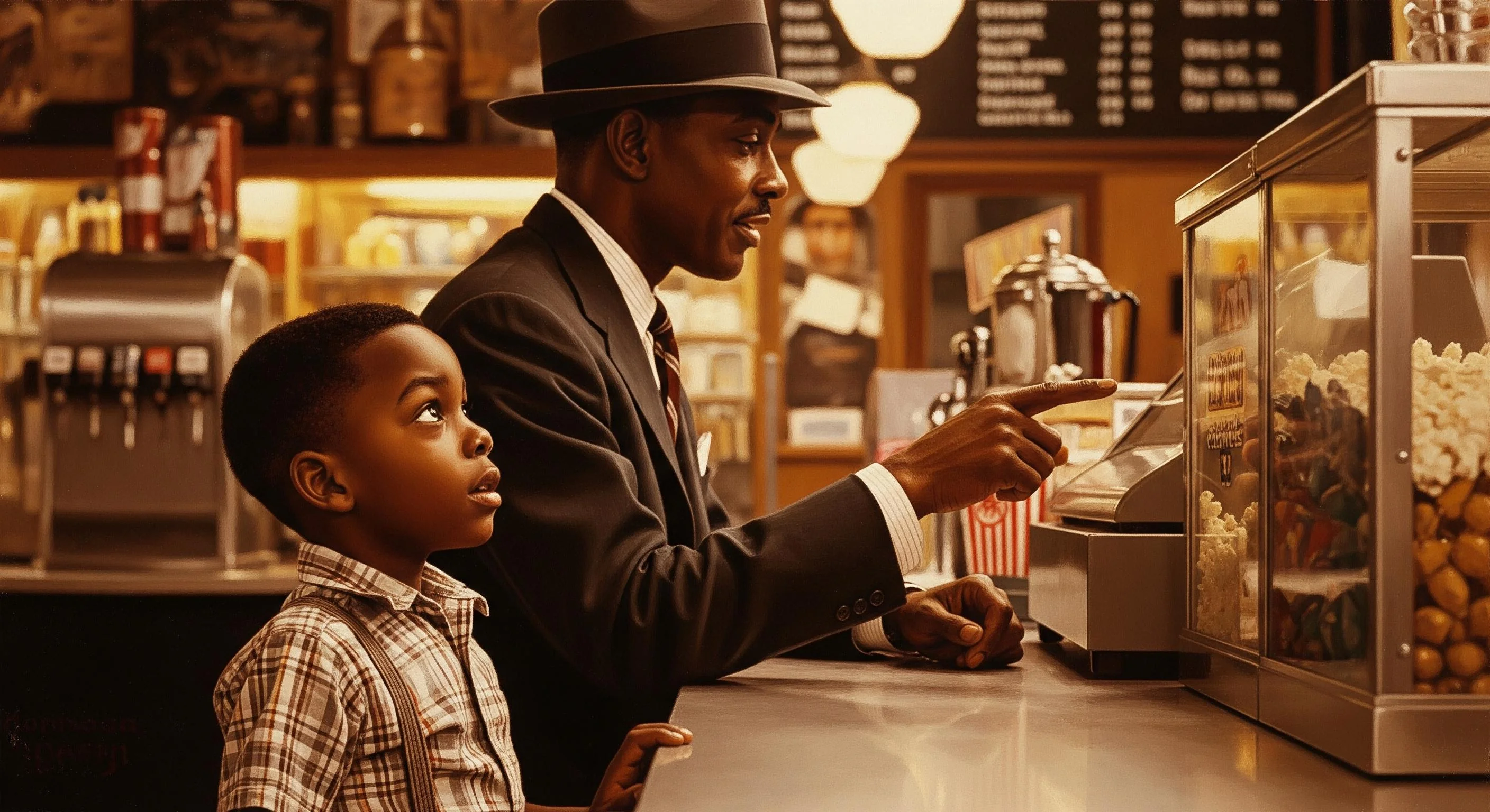 At the Soda Shop with Dad picture 1 of 1