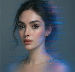 Concept: By 2029, advanced projector lights will allow for the projection of a 3D-like version of a person, coupled with their AI replica. Meet AI-Rachel, now projected into the living room of her fiancé, who continues to grieve her passing, which occurred a year ago.'